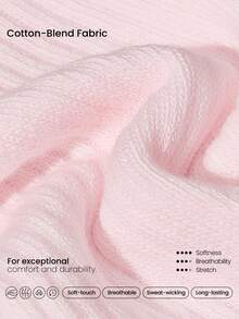 GLOWMODE Make A Move Grip Scrunch Crew Socks - White+Barely Pink+Pink - View 4