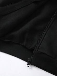 SHEIN 青少年男孩連帽街頭風 Y2K 字母印花萬聖節運動衫 - 彩色 - 查看 8