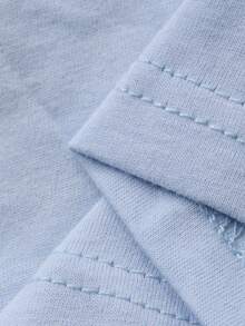 DAZY Tween Boy Summer Casual Comfortable Pocket Tee And Plaid Shorts Pajama Set Spring - Blue - View 9