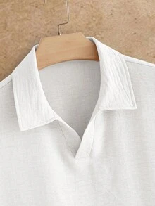 HIMLAND Men's Solid Color Casual Commute Short Sleeve Polo Shirts 3pcs/Pack - Multicolor - View 3