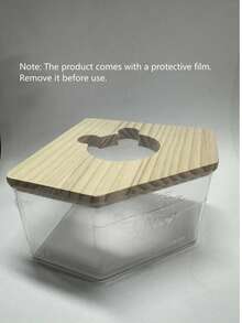 Hamster Sand Bath Shower Box Sauna Room Acrylic Digging Sand Container For Small Animals - Clear - View 6
