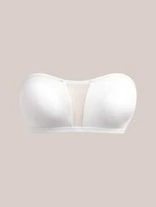 Barelissa 3件組無肩帶內衣 女款網布拼接抹胸內衣 - 彩色 - 查看 7