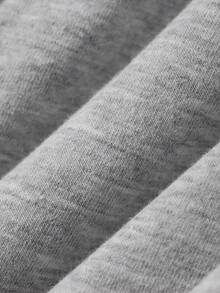 DAZY Women's Patchwork Striped 2 In 1 Long Sleeve Loose Casual Sweatshirt Fall - Grey - View 7