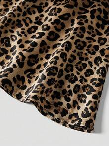 Firerie Plus Size Gradient Leopard Print Skirt - Multicolor - View 4