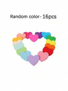 Heart Sticky Notes, Colorful Fluorescent Self-Adhesive Memo Pads Love Shape Notepads Random Color - multicolor - View 8