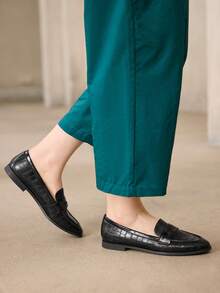 MOTF PREMIUM WOMEN'S COMFORTABLE VERSATILE FLAT HEEL SHOES SPRING SHOES - Cube Black - View 9