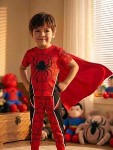 Conjunto de ropa de casa para bebé niño, corte slim, adecuado para el verano - Multicolor - Ver 1