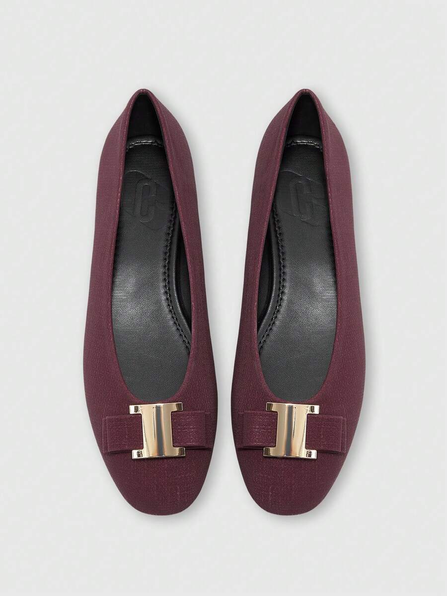 CUCCOO BIZCHIC Flat Slip-On Fashion Loafers For Women Spring Shoes Spring Break Easter For Christmas Spring Shoes - Full burgundy - View 1
