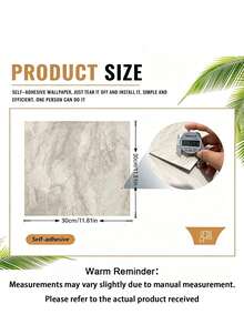 12/24PCS Matte Self-Adhesive Vinyl Marble Floor Tiles,Thickened Wear-Resistant,Easy Installation, Suitable For Bedroom,Living Room,Shopping Mall,Office Building,Modern Floor Sticker,Anti-Slip Floor Sticker,PVC Self-Adhesive Wall Sticker - multicolor - View 3