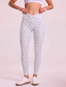 SHEIN Velisys 2 Buah Legging Olahraga Wanita - MultiWarna - View 2