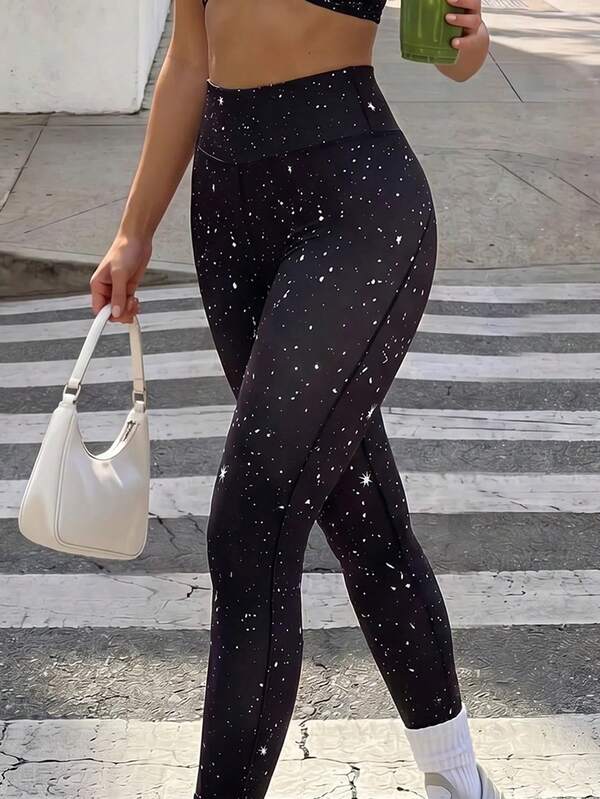 SHEIN Core Rhythm Women's Seamed Yoga Leggings/Comfortable/Versatile