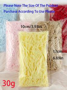 Crinkle Cut Paper Shred Filler, Colorful Raffia Shredded Paper For Gift Box, Easter Basket, Wedding Party, Gift Packaging, Birthday & Holiday Decorations - multicolor - View 6