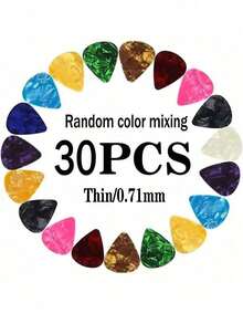 6-50pcs Boxed 0.46mm Sailulu Guitar Picks Pattern Random Ship Cartoon Pick Suit For Guitar Ukulele Bass Musical Instrument Performance Accessories - Multicolor - View 12
