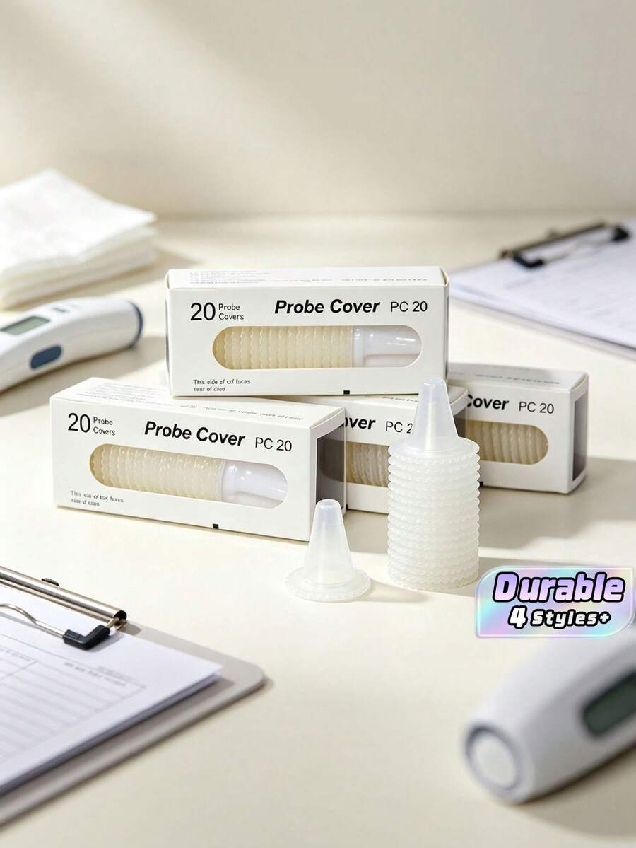 5 Boxes (100 Pcs) / 15 Boxes (300 Pcs) Universal Ear Thermometer - White - View 1