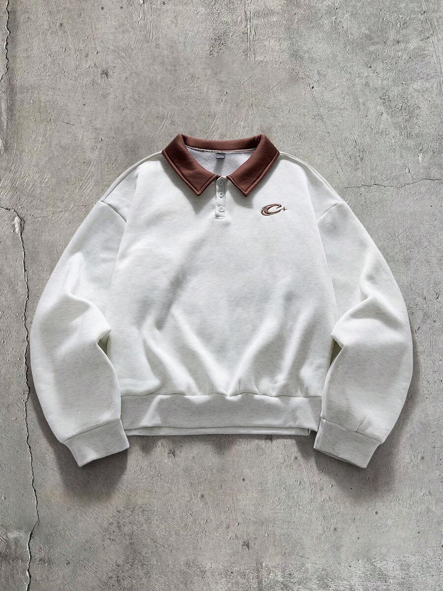 AXEPEAK Men's Loose Knit Long Sleeve Pullover Sweatshirt - Multicolor - View 1