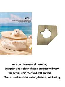 Hamster Sand Bath Shower Box Sauna Room Acrylic Digging Sand Container For Small Animals - Clear - View 7