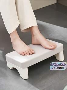1pc Under Desk Foot Rest - PP Material Footrest Tool | Non-Slip Bottom Perfect Fit | Relieve Fatigue From Prolonged Sitting | Foot Support Pedal - Multicolor - View 2