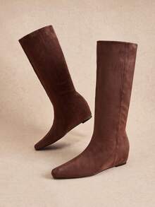 Rosivie Women's Mid-Calf Boots - Dark brown velvet - View 6