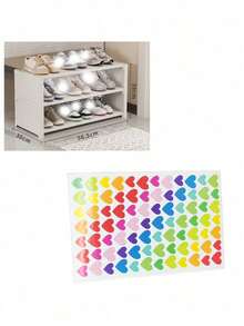 Simple Shoe Rack For Home, Space-Saving Storage Narrow Shoe Cabinet, Multi-Functional Dust-Proof Shoe Cabinet With Wheels, Multi-Layer Dormitory Shoe Cabinet - Multicolor - View 17