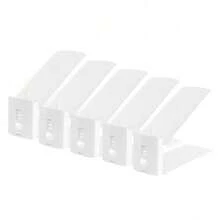 1/3/5PCS Thick Double-Layer Adjustable Shoe Rack For Home Entryway And Dorm Use - Space-Saving Shoe Cabinet Storage Organizer With Foldable Design, Multi-Tier Shelving For Comfortable Everyday Organization, Easy Accessibility - White - View 7