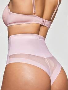 SHAPORA Women's Solid Color Casual Daily Wear Shaping Triangle Panties - Baby Pink - View 2