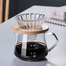 Pour Over Coffee Kettle, Coffee Pot With Glass Dripper, Stylish Elegant 2-In-1 Drip Coffee Maker Set, Suitable For Home & Office, Makes 1-5 Cups Of Coffee - Multicolor - View 4