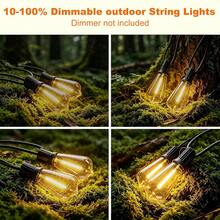 LED Solar String Light IP65 Waterproof Outdoor Christmas Decoration Bulb, Retro Holiday Wreath, Suitable For Courtyard, Camping, Holiday, Wedding And Party Decoration Light String. - Yellow - View 11