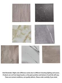 12/24PCS Matte Self-Adhesive Vinyl Marble Floor Tiles,Thickened Wear-Resistant,Easy Installation, Suitable For Bedroom,Living Room,Shopping Mall,Office Building,Modern Floor Sticker,Anti-Slip Floor Sticker,PVC Self-Adhesive Wall Sticker - multicolor - View 14