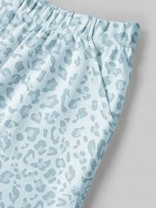 TaskEZ Conjunto de 2 piezas de pijama de manga corta con estampado de leopardo vintage y patrón lindo, adecuado para hospital de mascotas - Multicolor - Ver 7