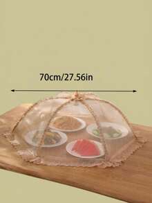 Zazumi 1 Piece Foldable Food Cover Umbrella, Dustproof, Anti-Pollution, Fly & Mosquito Repellent - Multicolor - View 4