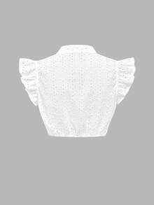 Fairmaia 德式傳統女款百褶鏤空刺繡休閒Dirndl上衣，白色夏季款，適合慕尼黑啤酒節派對與婚禮賓客穿著 - 白色 - 查看 2