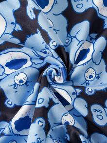 SHEIN X Care Bears 男士休閒四角內褲 - 黑色 - 查看 5