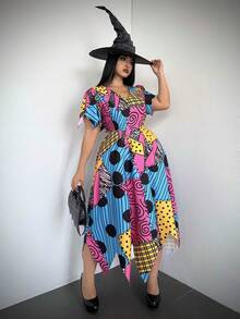 Plus Size Cosplay Clothing - Multicolor - View 4