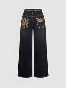 Selenza Petite Women's Casual Versatile Daily Travel Denim Jeans With Pockets And Buttons - Black - View 6