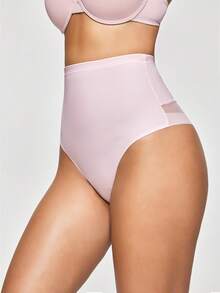 SHAPORA Women's Solid Color Casual Daily Wear Shaping Triangle Panties - Baby Pink - View 5