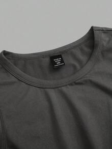 SHEIN CURVE+ 3件組女款大尺碼純色休閒圓領背心上衣套裝，適合四季穿著 - 彩色 - 查看 13