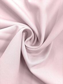Vionelle Gaun Halter Tanpa Lengan Berlipit Pinggang Berkerut Elegan untuk Wanita Ukuran Plus Warna Pink - Baby Pink - View 8