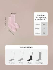 GLOWMODE Make A Move Grip Scrunch Crew Socks - White+Barely Pink+Pink - View 7