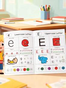 MINKOJA 48-Page ABC Letter Tracing Workbook For Kids | A-Z Alphabet Preschool & Kindergarten Practice | Fun Early Writing Book With Drawing Pages, Copybook, Magic Word, Great Gift, Playful Durable English Writing Book, Ideal Back To School - Multicolor - View 5