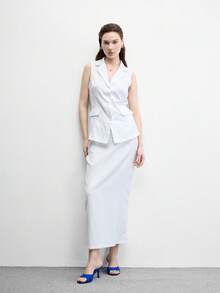 CUCCOO BIZCHIC 女款時尚鞋 多功能高跟涼鞋 婚禮優雅百搭 商務休閒 PU 布面涼鞋 中號 - 寶藍色 - 查看 5