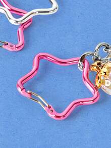 Popjeli 1pc Cute Sweet Cool Pants Chain, Dopamine, Multi-Pendant, Star, Strawberry, Bow, Bag, Comb Pendant, Suitable For Women, Back To School Season - Multicolor - View 8