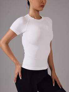 Velisys Velisys Women's Solid Color Casual Versatile Daily Travel Sports T-Shirt - Multicolor - View 6