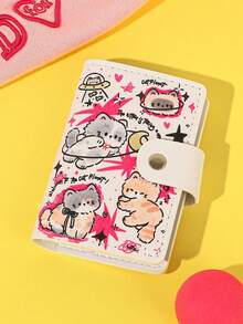 Joivida 1PC Mini Card Organizer, Lovely Credential Pouch With Multiple Slots Big Storage, Smooth PU Leather, Hand Drawn Animal Cartoon Print, Anti Demagnet Feature, Well-Liked Daily Essential, Ideal For Travel Study Work, Nice Festival Present - Multicolor - View 8