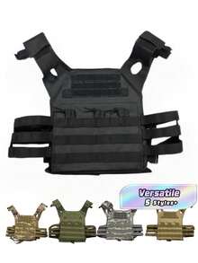 Small Size Multipurpose JPC Hunting Vest, Lightweight Training Vest With US Flag Patch, Expandable Gear Carrier Vest - Multicolor - View 1