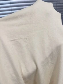 GlowEve 女式纯色褶边侧开衩下摆抹胸式上衣 - 杏色 - 查看 4