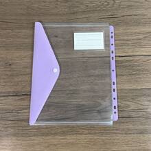 5/10 buah Binder Kertas Lepas Ukuran A4 Kapasitas Tinggi, Dengan 11 Lubang Ring, Terbuat Dari Bahan PP Modern, Kancing dan Kantong Label yang Dapat Diperluas, Cocok Untuk Sekolah, Rumah, Kantor, Absensi, Perjalanan - Desain Portabel, Perlengkapan Sekolah, Perlengkapan Belajar - Set - View 13