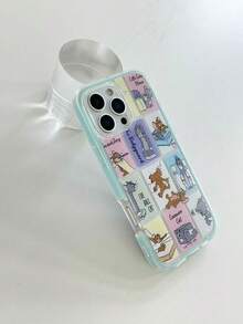 TOM & JERRY X SHEIN A Stylish, High-End Printed Pattern Protective Phone Case Design, Perfect For IPhone – A Cute, Fashionable, And Sophisticated Phone Case. - Multicolor - View 7