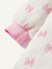 Cozy Pixies 1 Baby Sleeping Bag Soft Thick Pink Striped Bow Cute Pattern Flannel Printed Sleeping Bag, Suitable For Newborn Gifts - Multicolor - View 14