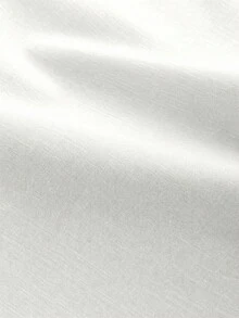Core Aspect 男士寬鬆拼接配色兩件套，卡其棕立領V領襯衫 + 米白色抽繩寬腿長褲，Gen Z Cityboy 街頭風夏季穿搭 - 彩色 - 查看 4