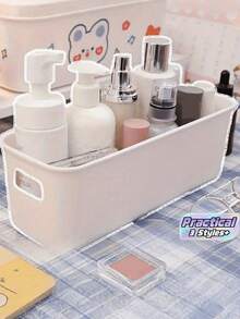 2/10/24pcs Durable Stackable Plastic Storage Box With Handle | Space Saving Drawer Style Storage Box Suitable For Homes, Offices, And Wardrobes - Can Be Used To Store Books, Decorations, Etc., Modern Design - Multicolor - View 1